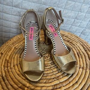 Betsey Johnson Gold Women's Heels